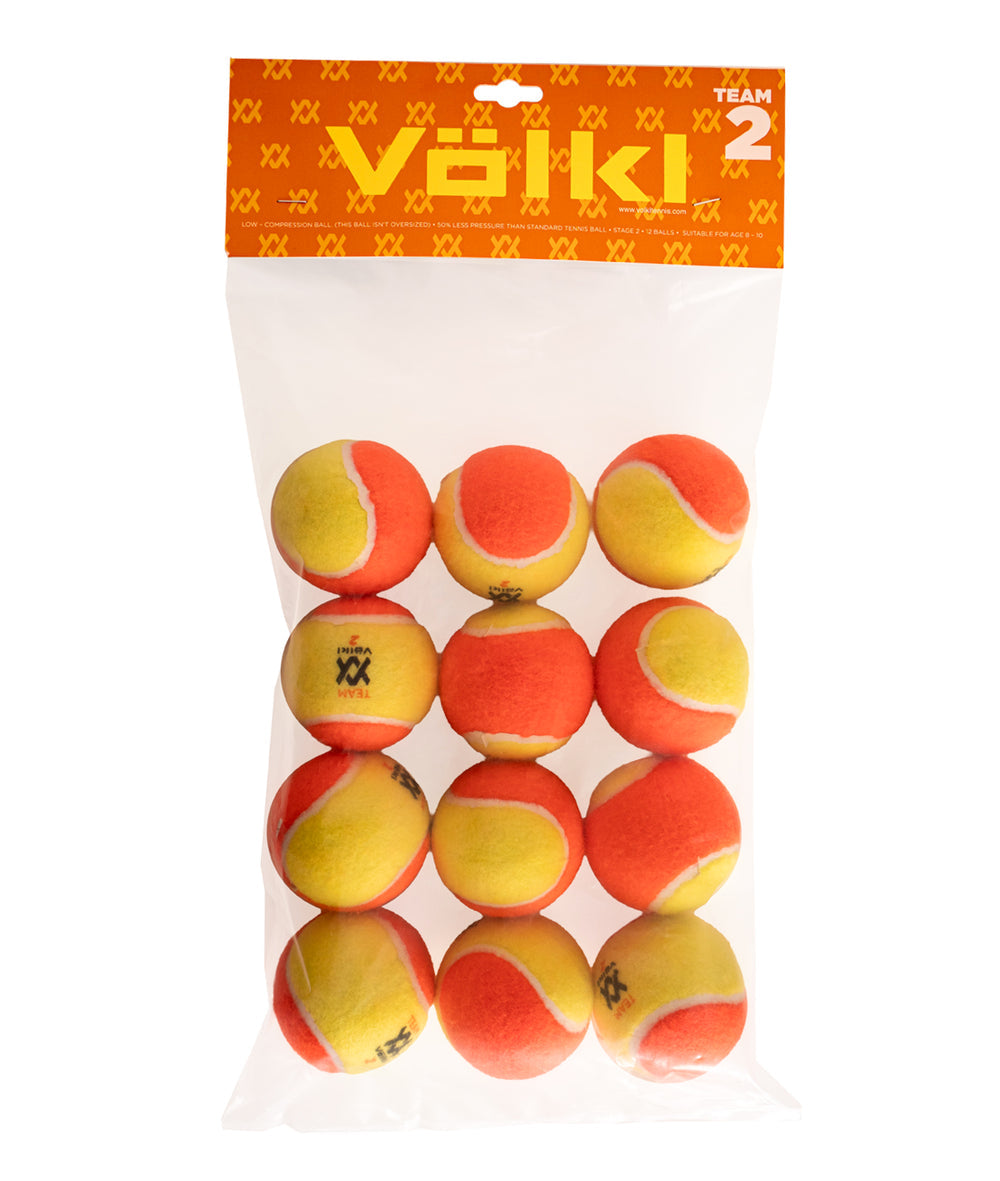 Team Ball 2 (Yellow/Orange)12 pc bag
