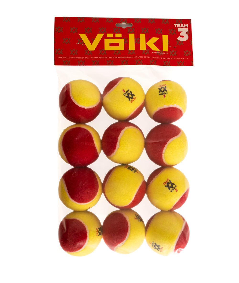 Team Ball 3 (Yellow/Red)12 pc bag
